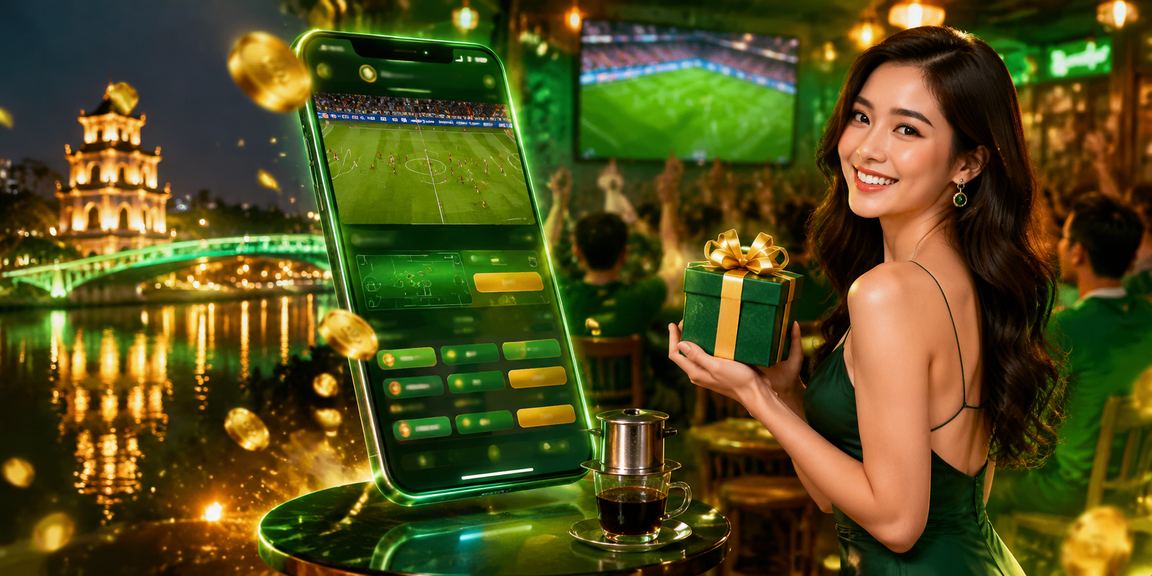 Người chơi tại Hà Nội kiểm tra khuyến mãi casino trên điện thoại bên ly cà phê