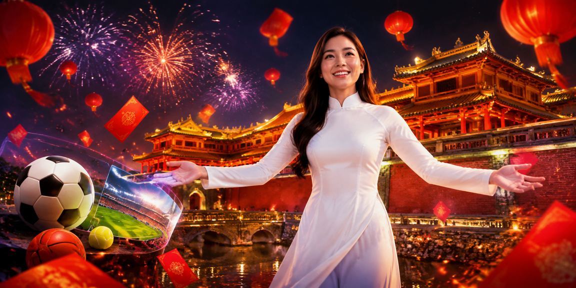 Người chơi theo dõi đặt cược thể thao trực tuyến trong trang phục truyền thống tại Huế